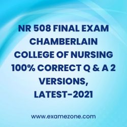 Nr 293 final exam chamberlain