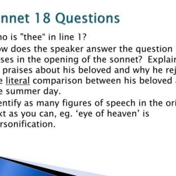 Sonnet 18 questions and answers pdf