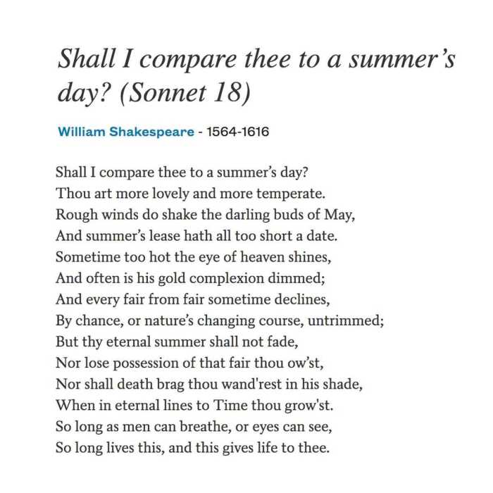 Sonnet 18 questions and answers pdf