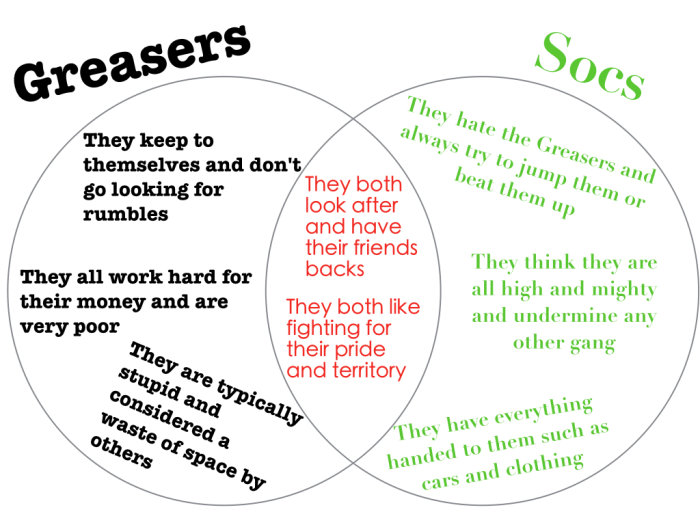 Greasers socs similarities between language english pediaa category